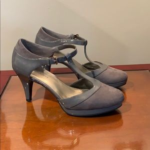 Bandolino Grey Platform Dress Shoes 9M